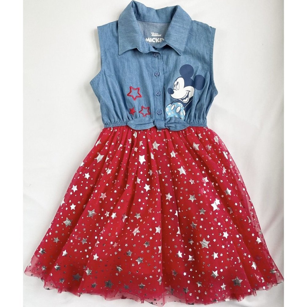 Disney Mickey Mouse Tulle Skirt Dress Size 5